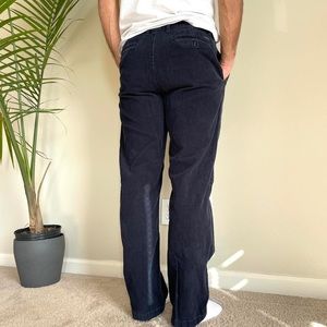 Navy Blue Corduroy Pants